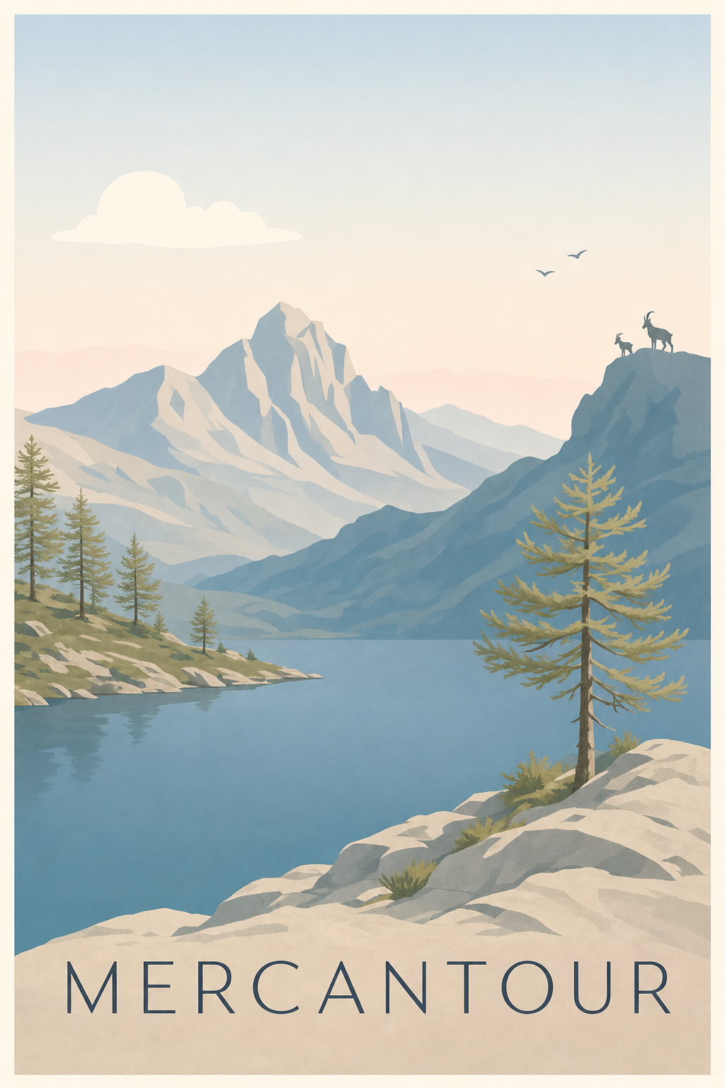 Affiche du Mercantour - Poster de la vallée des Merveilles