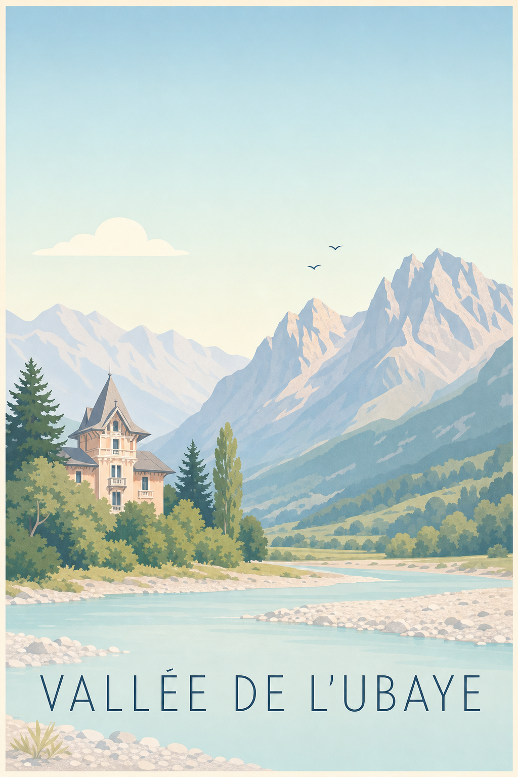 Affiche de l'Vallée de l'Ubaye - Poster de Barcelonnette