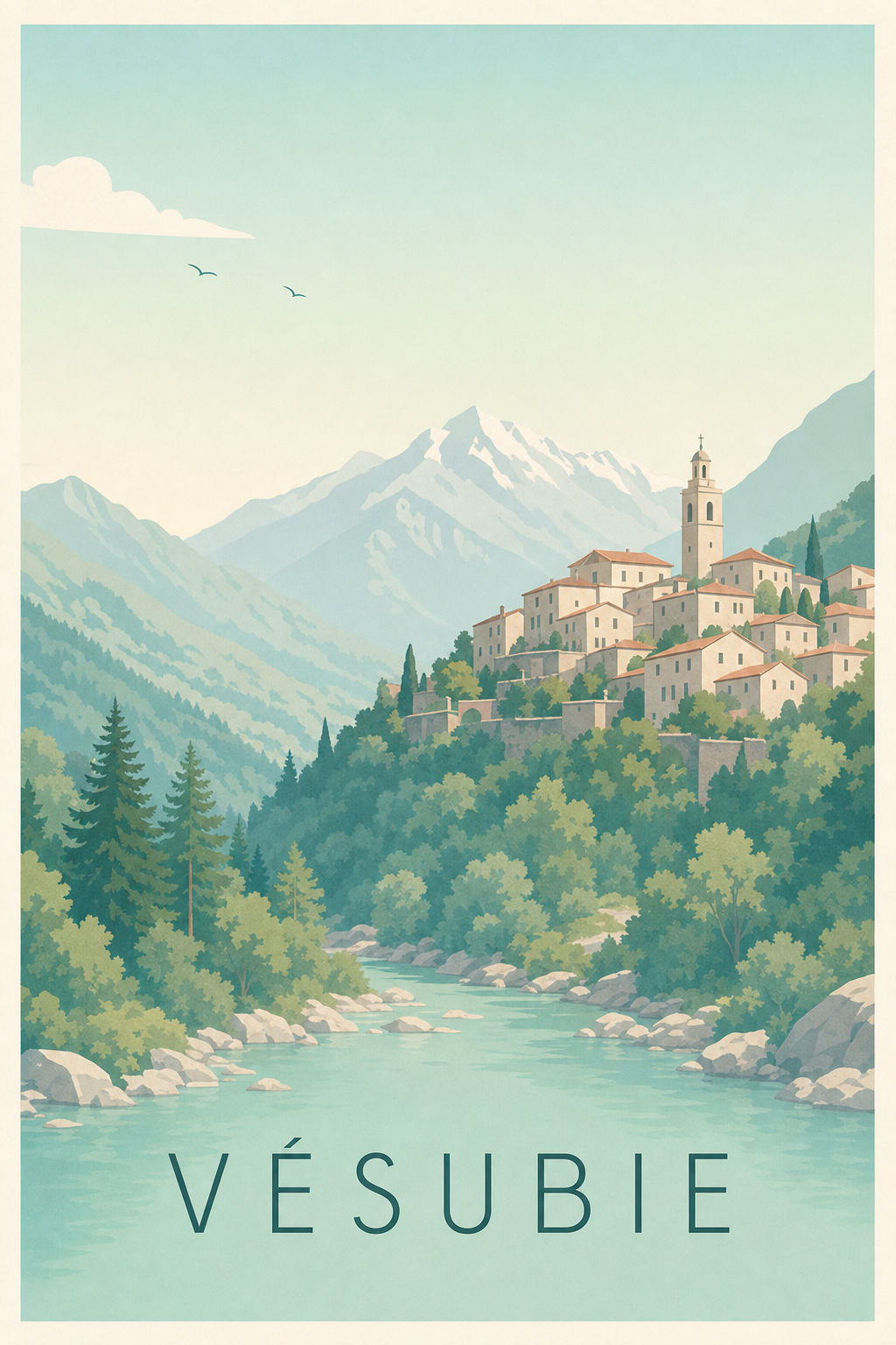 Affiche de la Vésubie - Poster de Saint-Martin-Vésubie