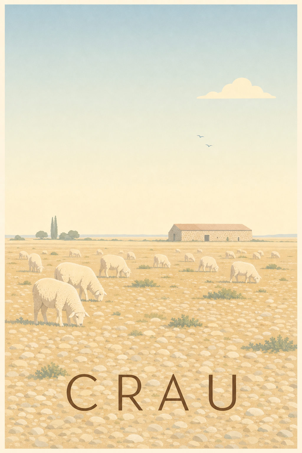 Affiche de la Crau - Poster d'Arles