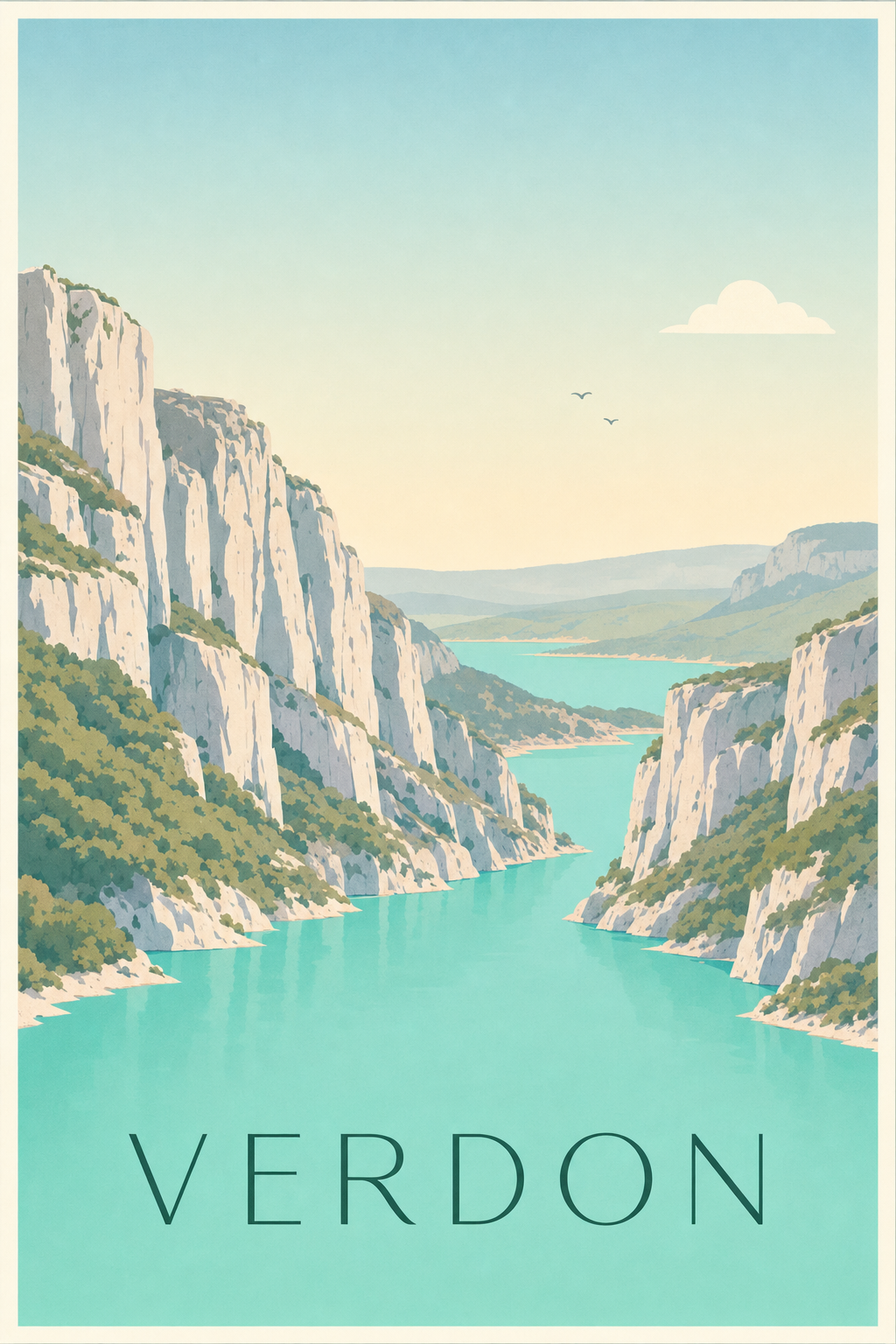 Affiche du Verdon - Poster des gorges du Verdon