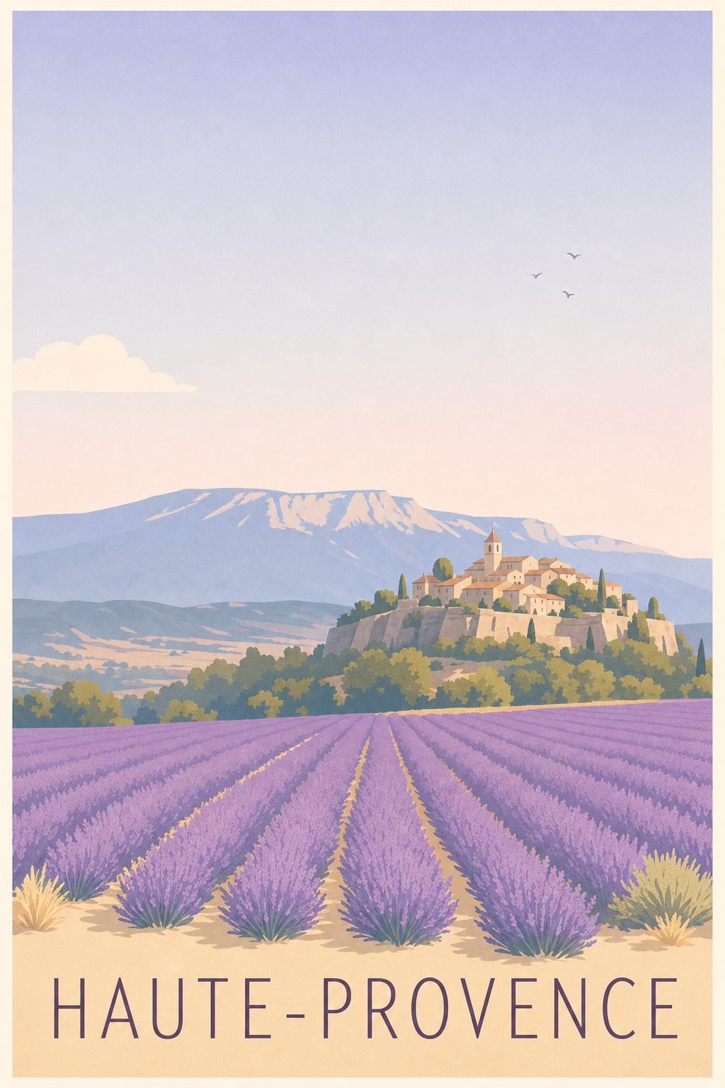 Affiche de la Haute-Provence - Poster de Forcalquier