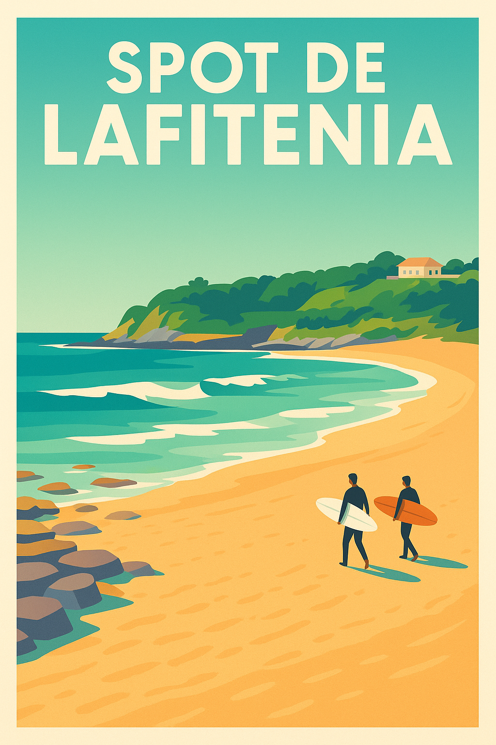Affiche de Spot de Lafitenia - L'esprit surf du Pays Basque au cœur de votre déco
