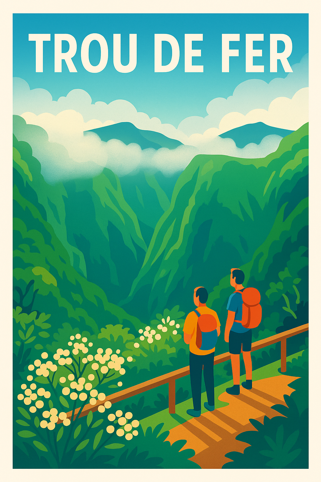 Affiche de Trou de Fer - L'évasion sauvage au cœur de la Réunion
