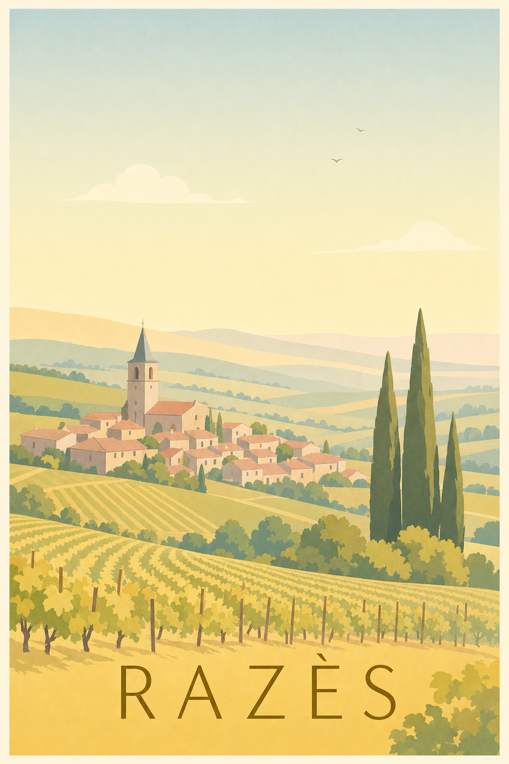 Affiche du Razès - Poster de Limoux