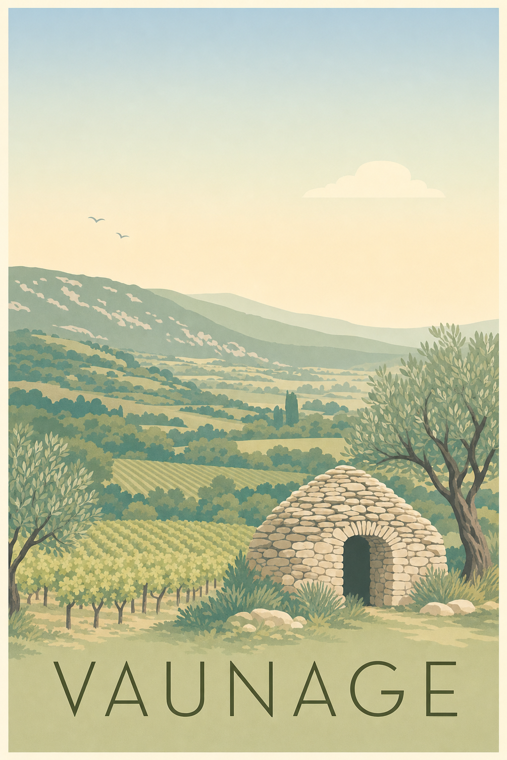 Affiche de la Vaunage - Poster de Nîmes