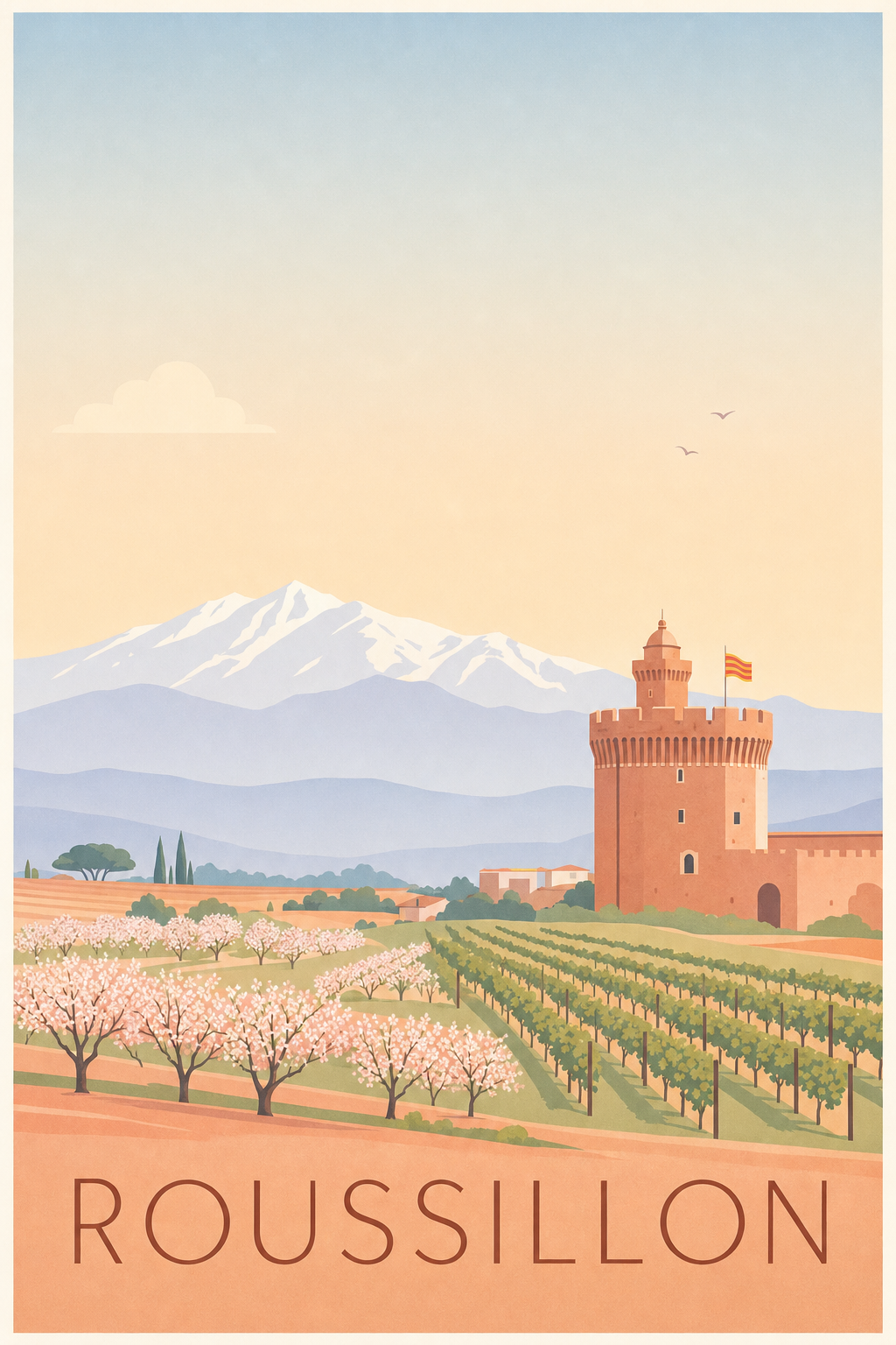 Affiche du Roussillon - Poster de Perpignan