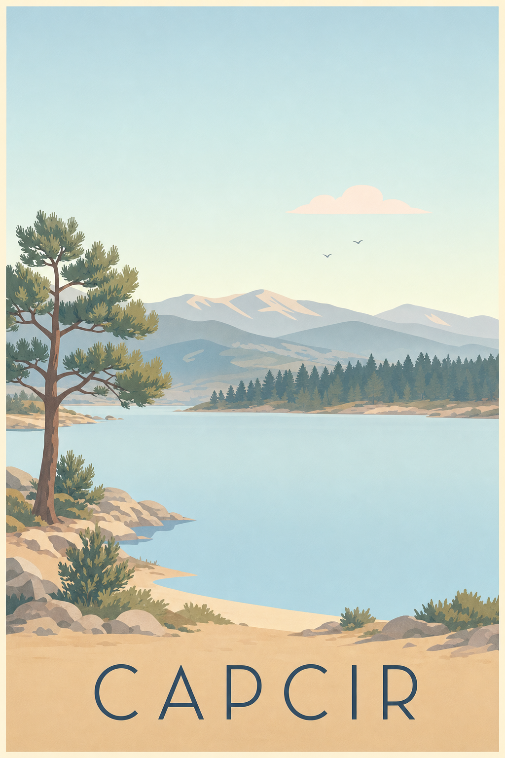 Affiche du Capcir - Poster du lac de Matemale