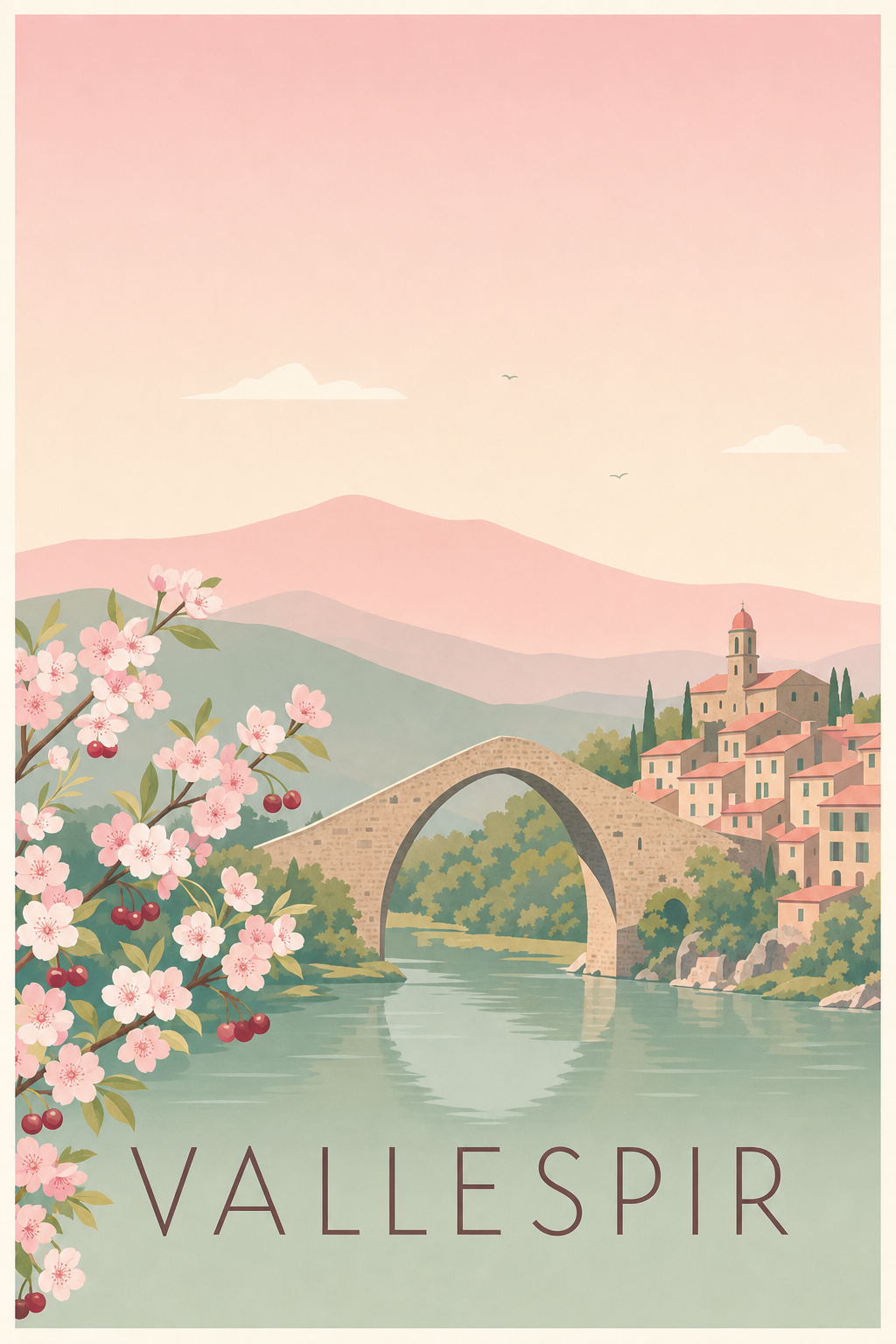 Affiche du Vallespir - Poster de Céret