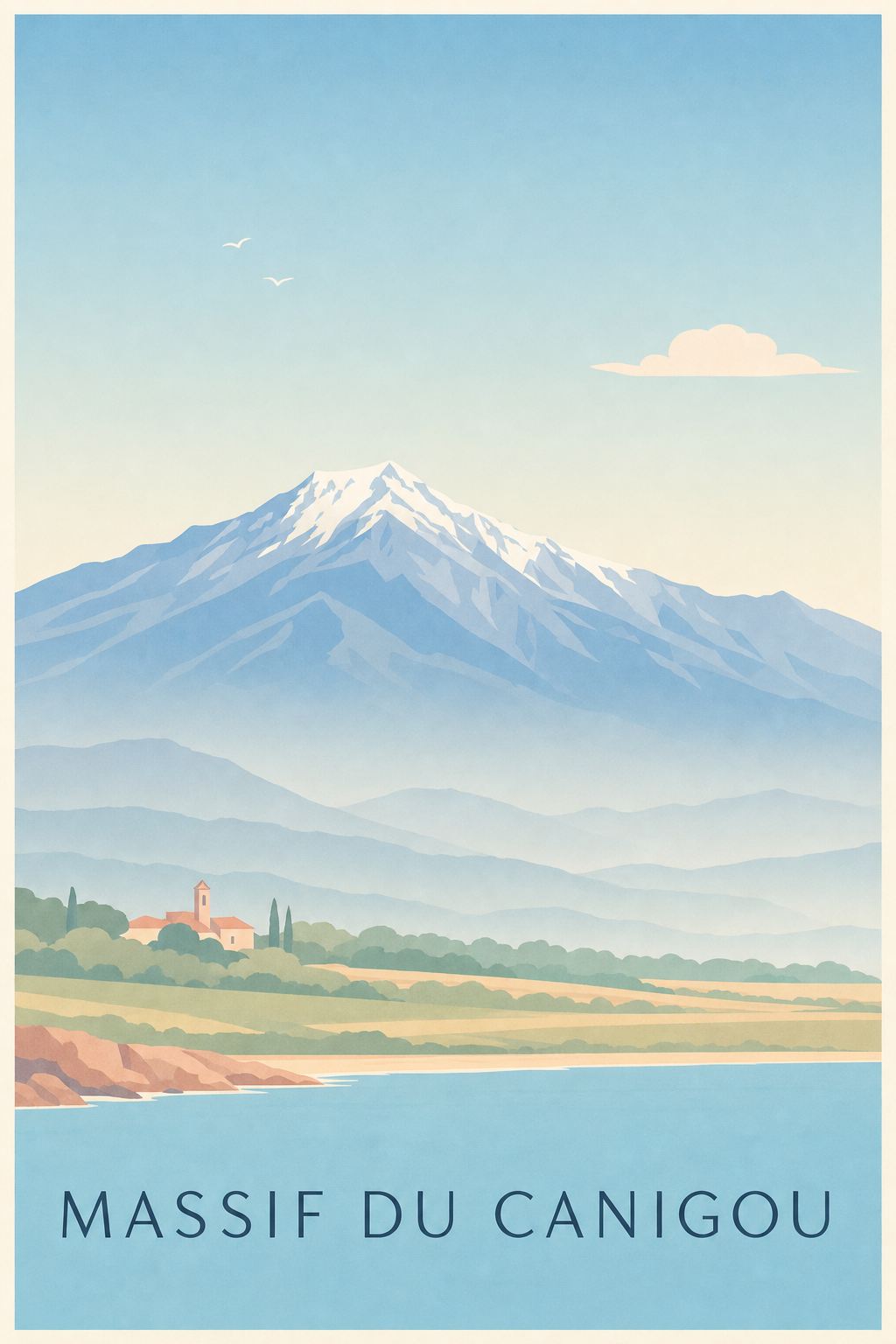 Affiche du Massif du Canigou - Poster du pic du Canigou
