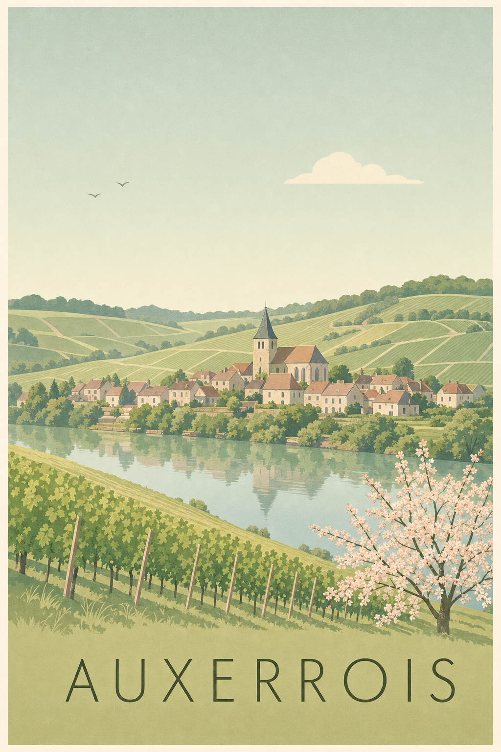 Affiche de l'Auxerrois - Poster d'Auxerre