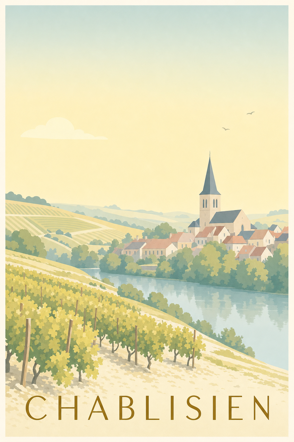 Affiche du Chablisien - Poster de Chablis