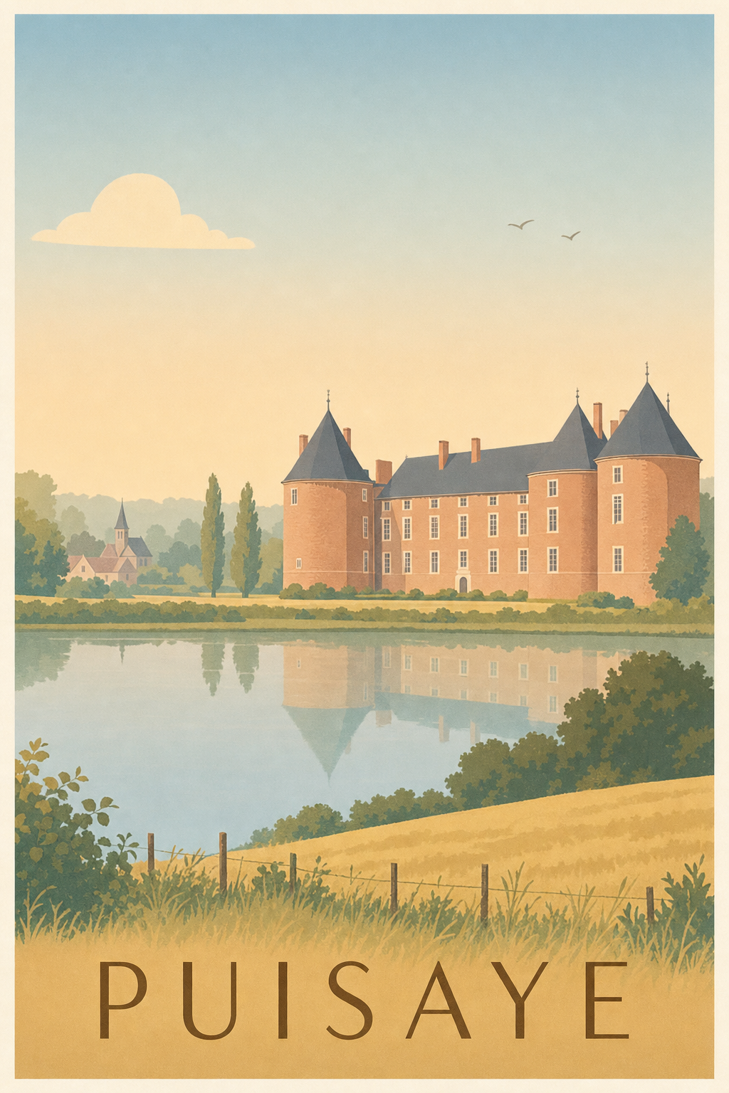 Affiche de la Puisaye - Poster de Saint-Fargeau