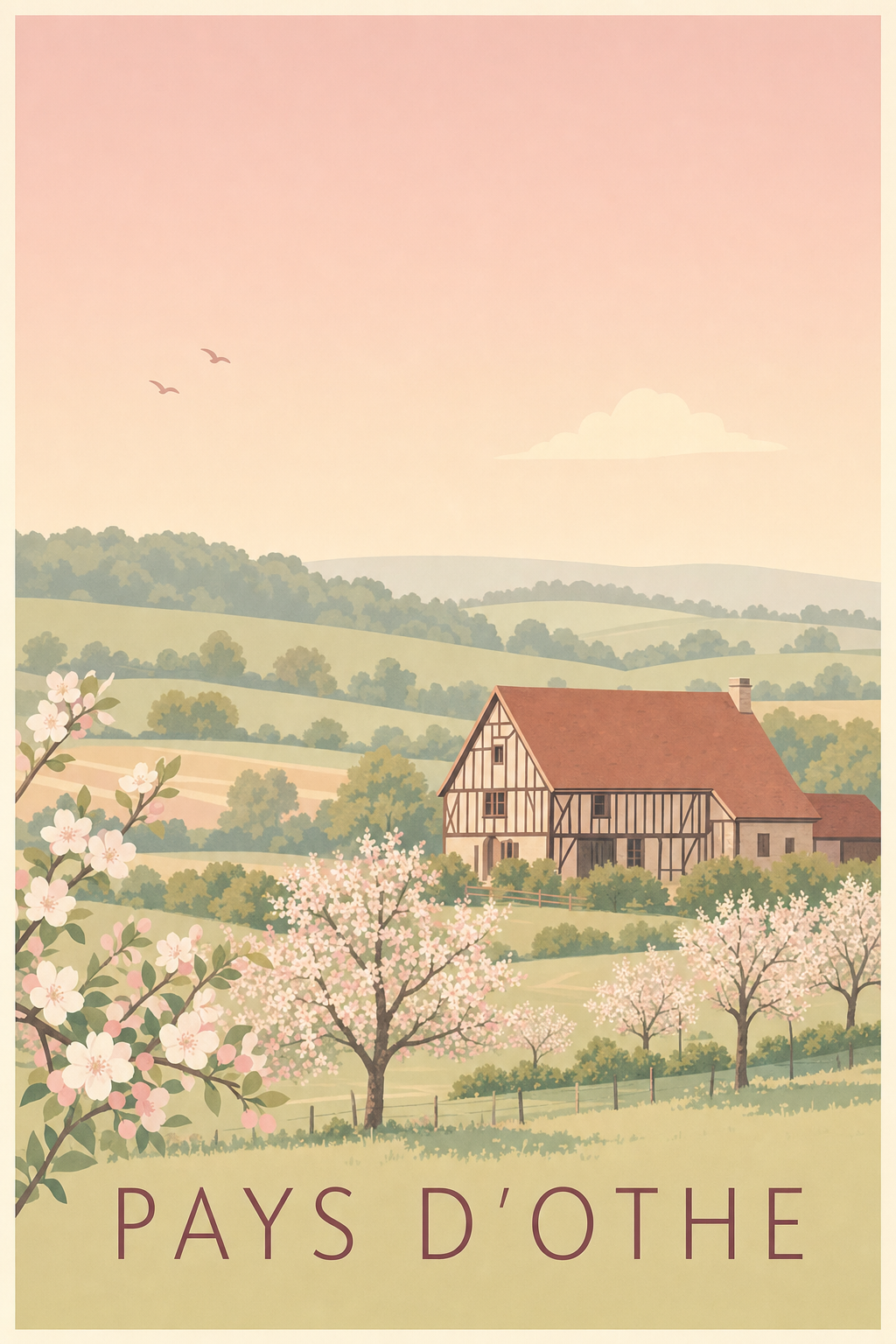 Affiche du Pays d'Othe - Poster de l'Yonne