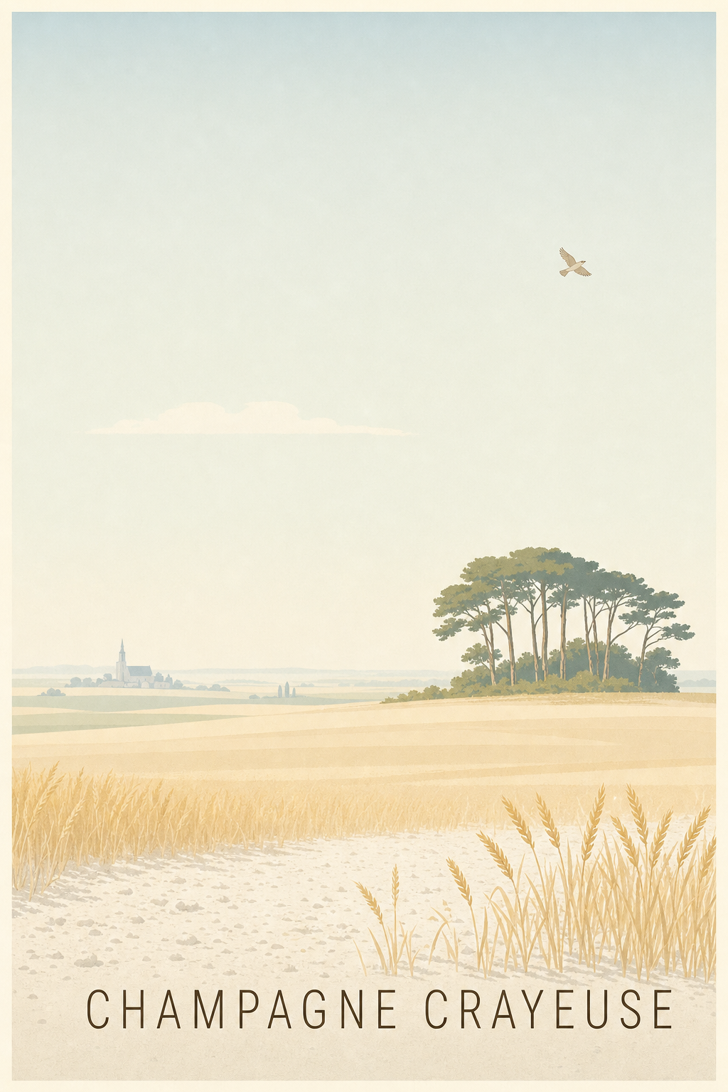 Affiche de la Champagne crayeuse - Poster de Châlons-en-Champagne