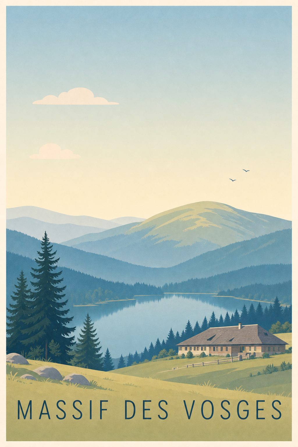 Affiche des Massif des Vosges - Poster de Gérardmer