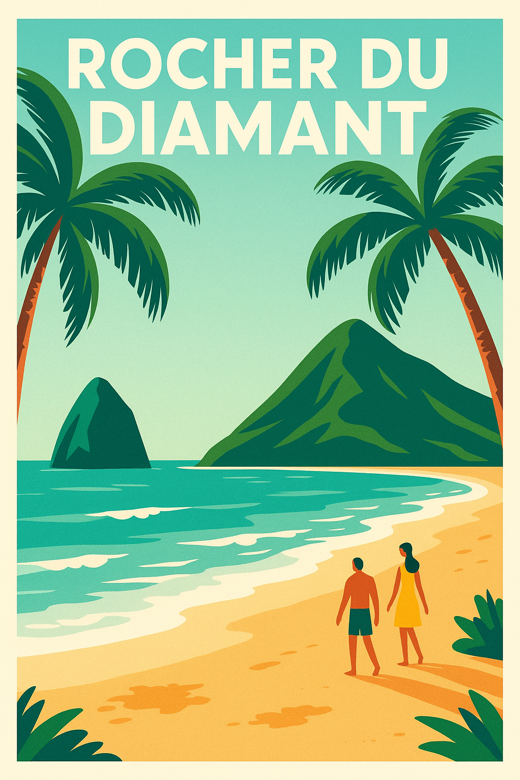 Affiche de Rocher du Diamant - L'éclat tropical de la Martinique
