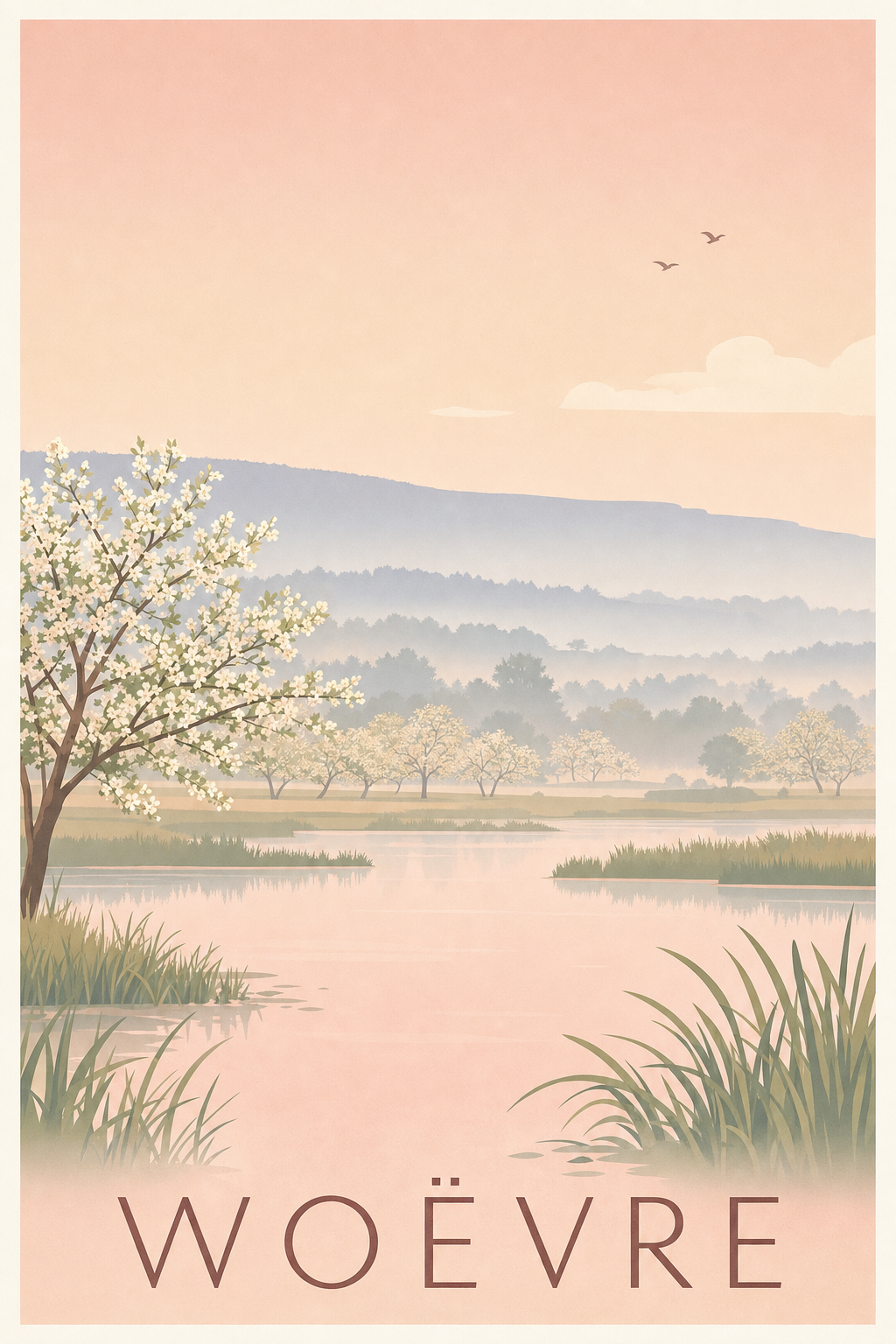 Affiche de la Woëvre - Poster des côtes de Meuse