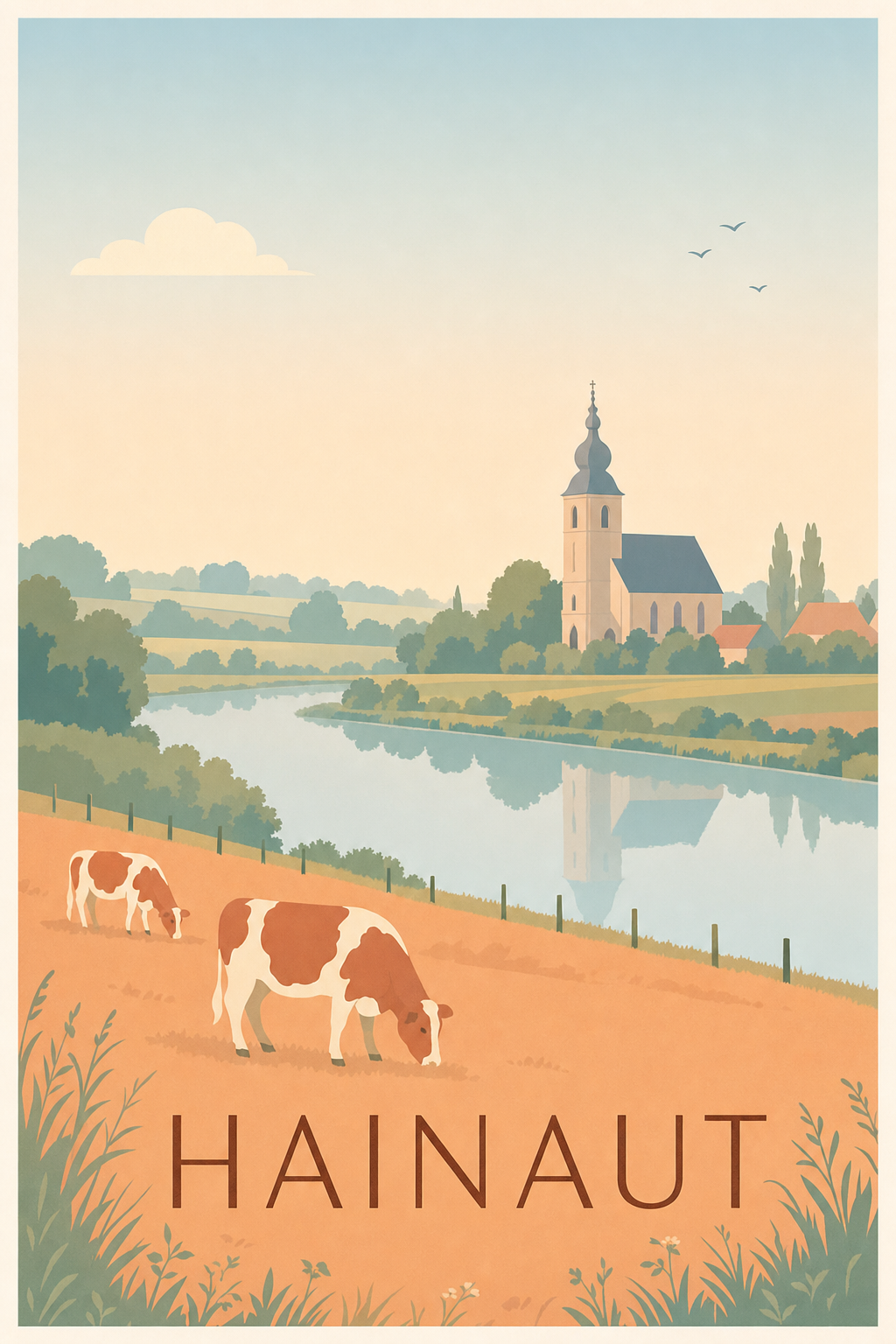 Affiche du Hainaut - Poster de Valenciennes