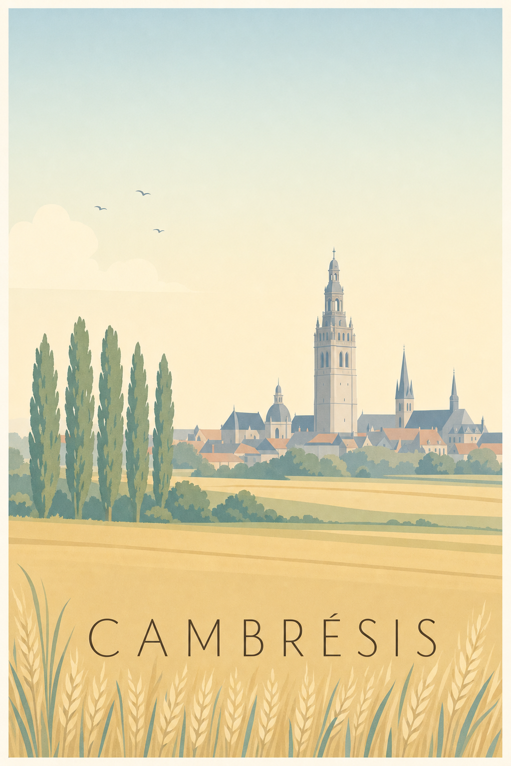 Affiche du Cambrésis - Poster de Cambrai