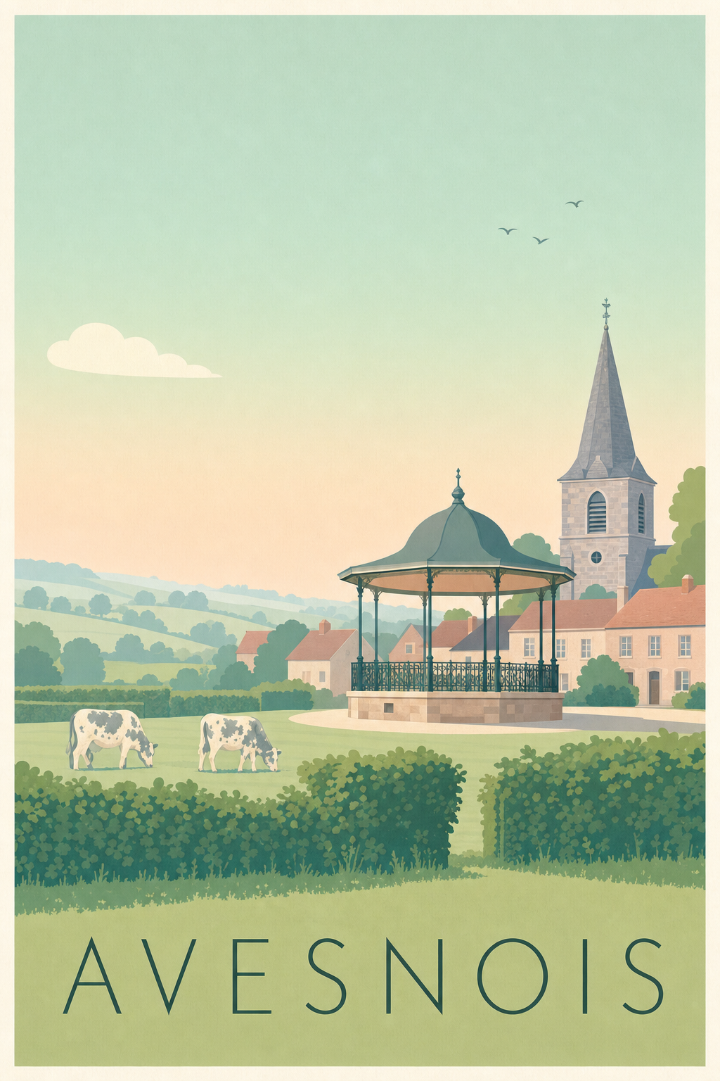 Affiche de l'Avesnois - Poster de Maroilles