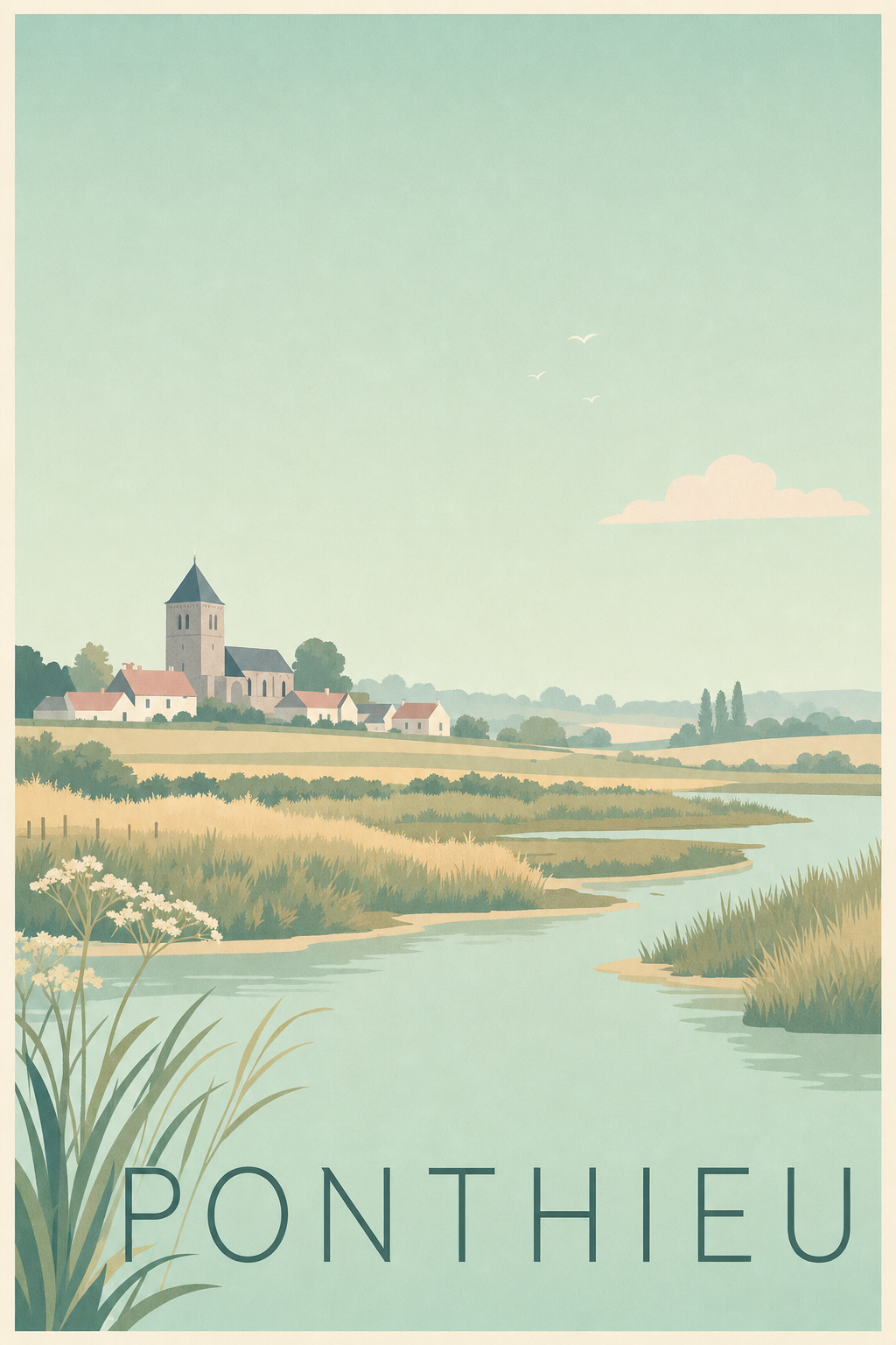 Affiche du Ponthieu - Poster d'Abbeville