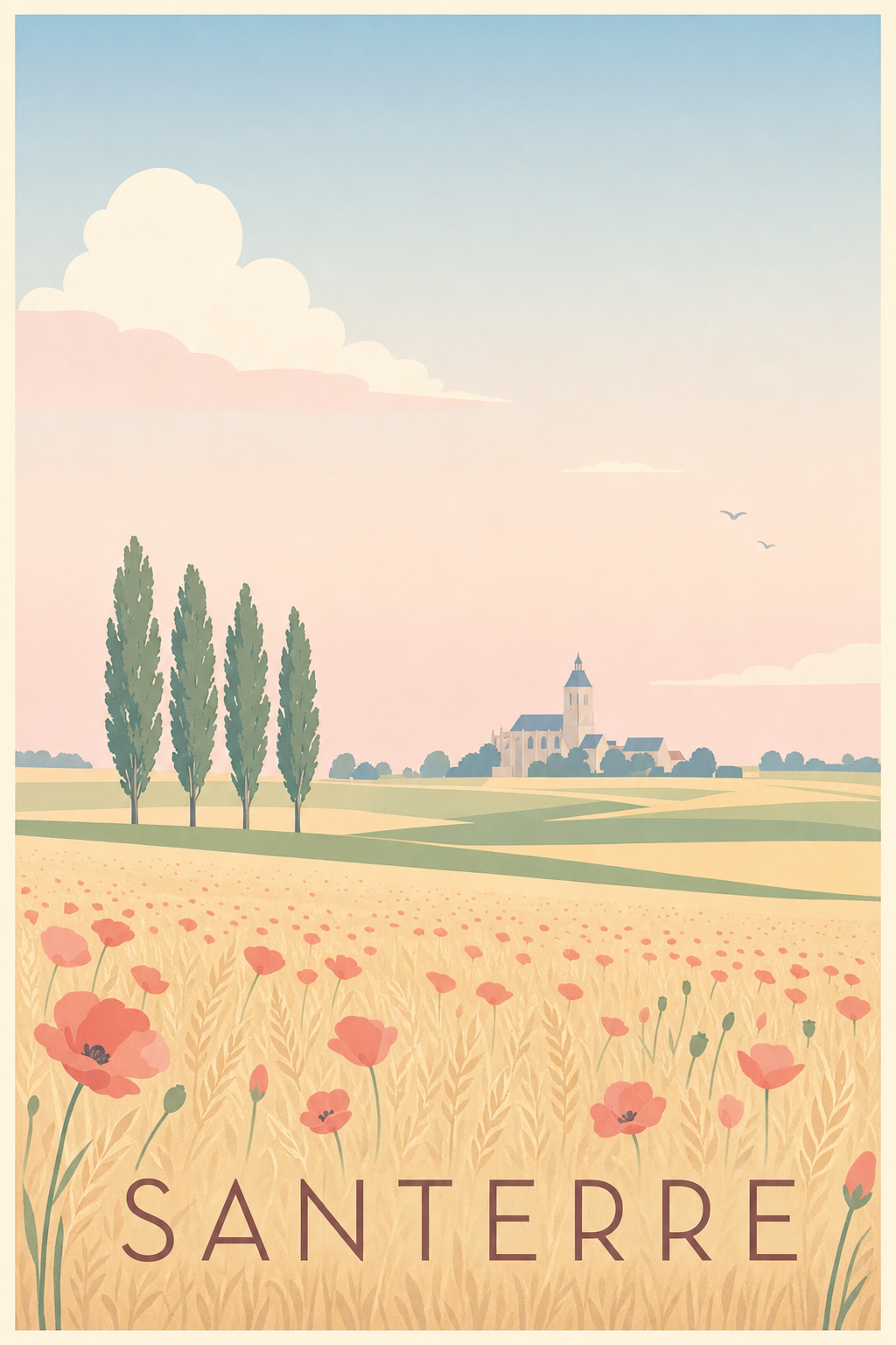 Affiche du Santerre - Poster de la Picardie