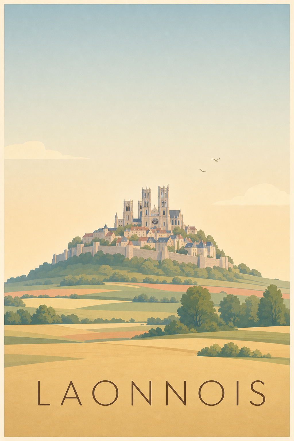 Affiche du Laonnois - Poster de Laon
