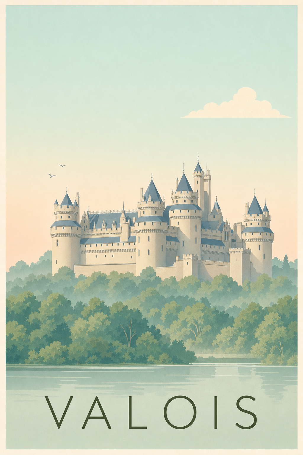 Affiche du Valois - Poster de Pierrefonds