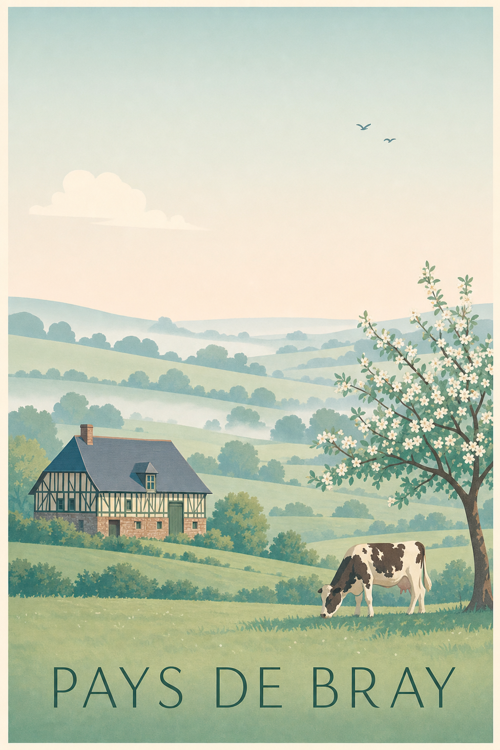 Affiche du Pays de Bray - Poster de Neufchâtel-en-Bray
