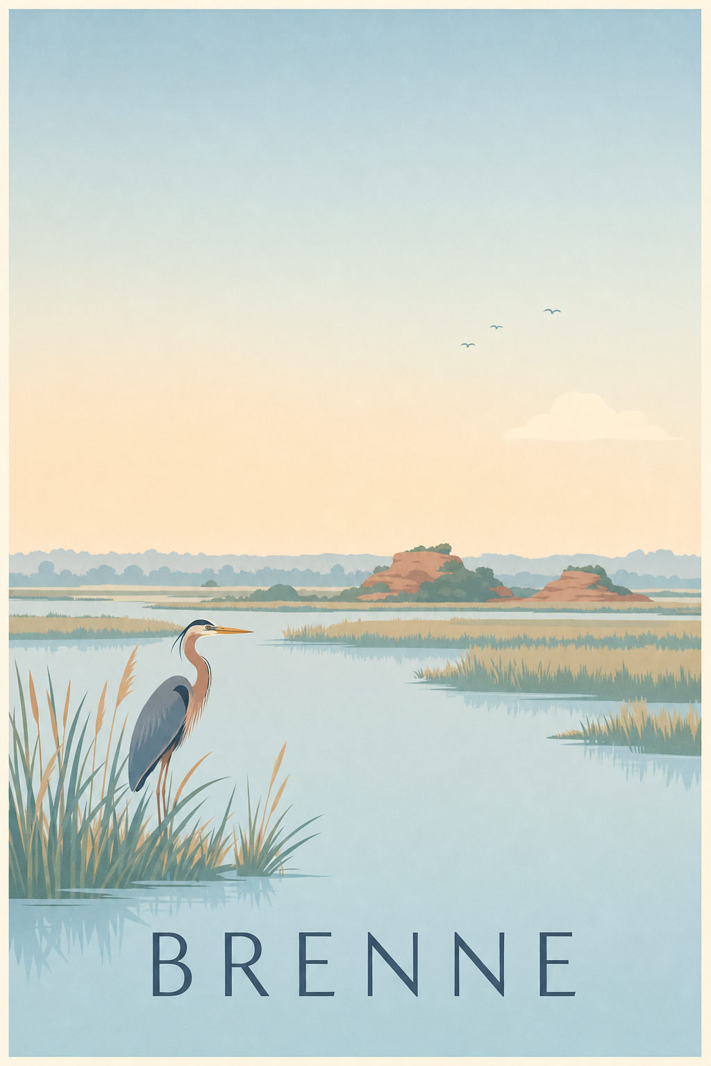 Affiche de la Brenne - Poster des mille étangs