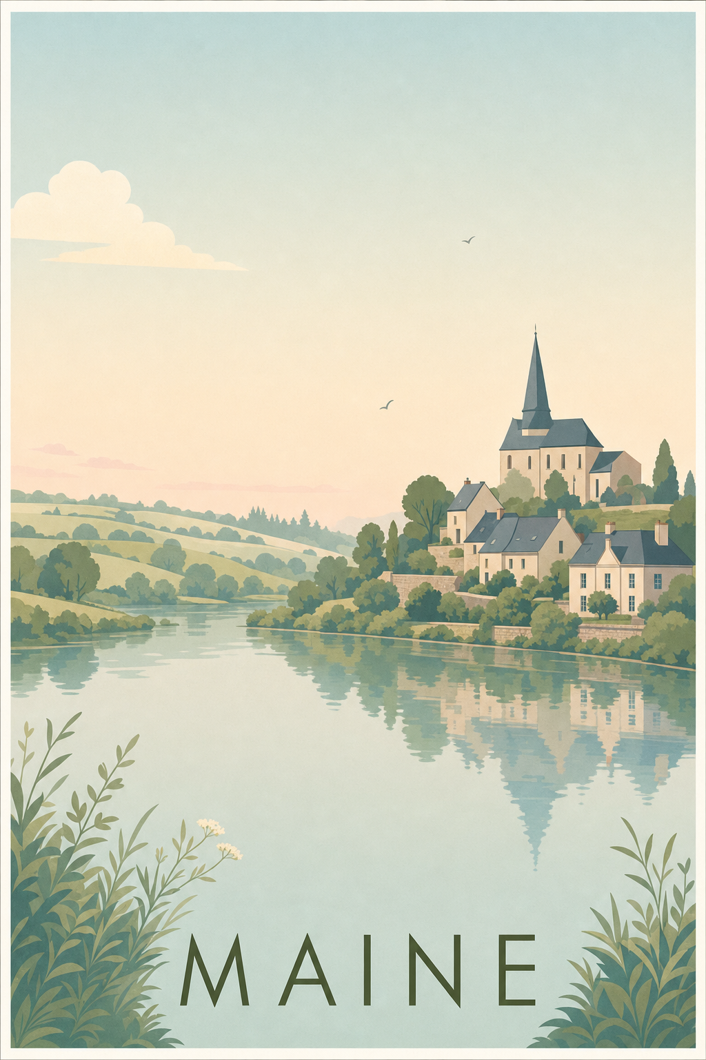 Affiche du Maine - Poster du Mans