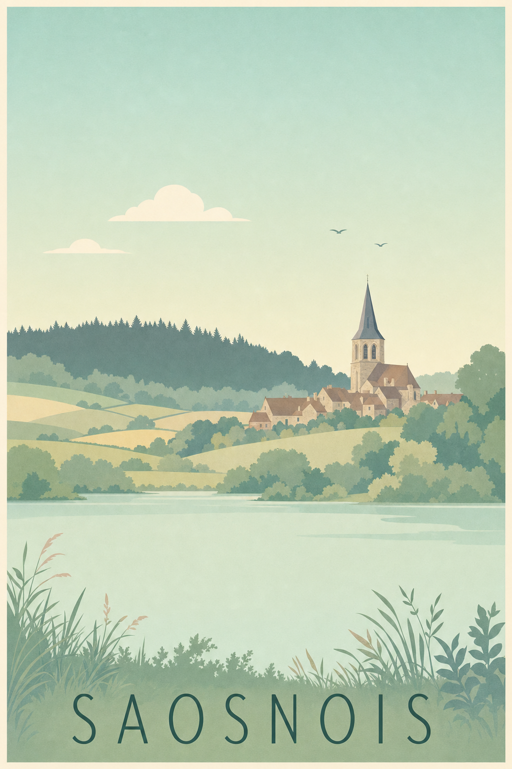 Affiche du Saosnois - Poster de la forêt de Perseigne