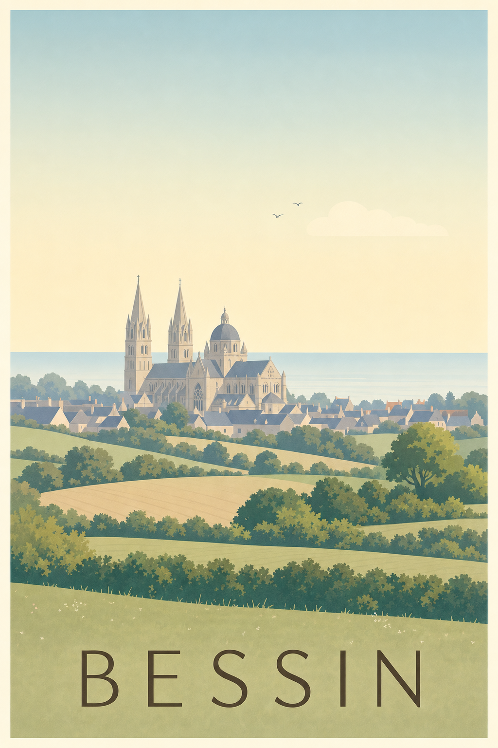 Affiche du Bessin - Poster de Bayeux