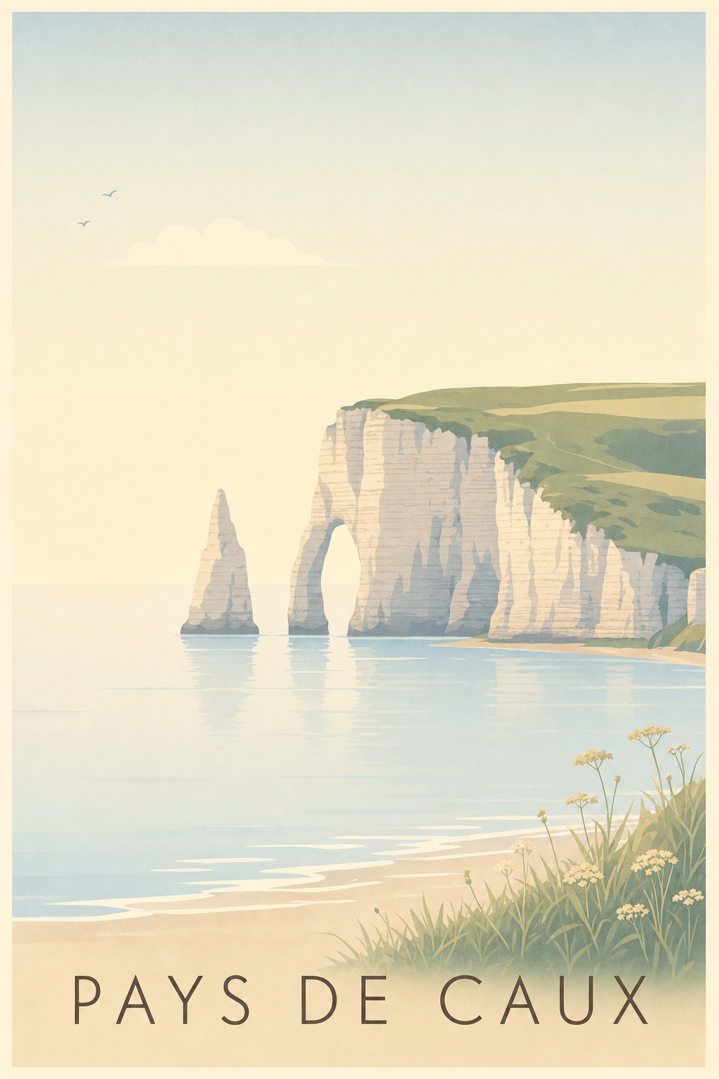 Affiche du Pays de Caux - Poster d'Étretat