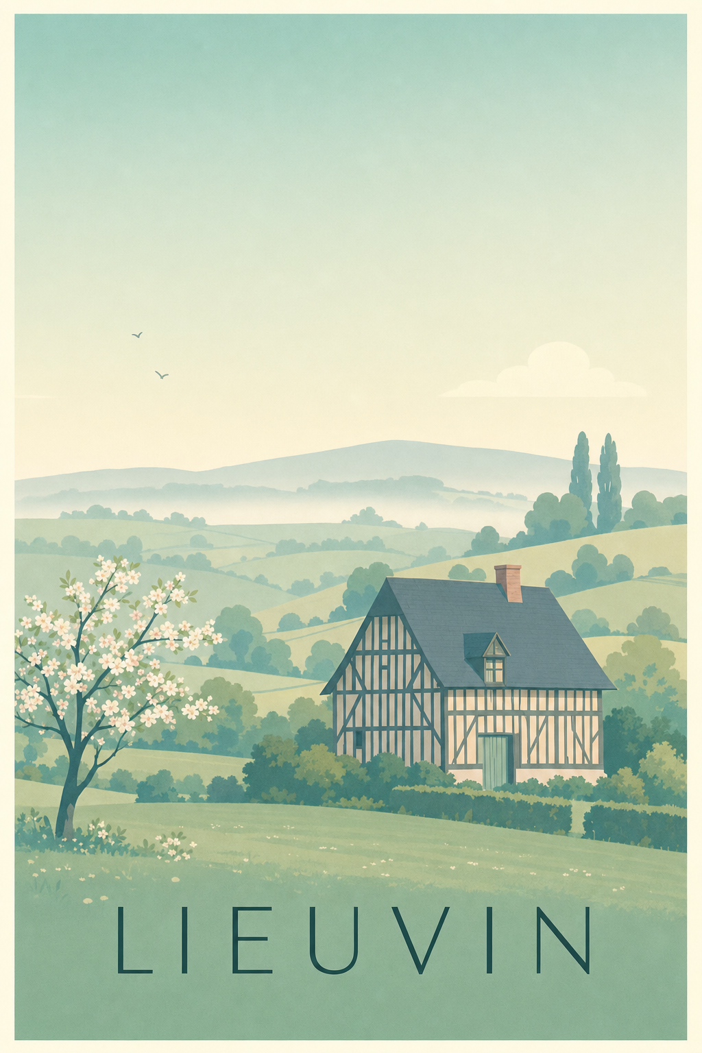 Affiche du Lieuvin - Poster de Bernay