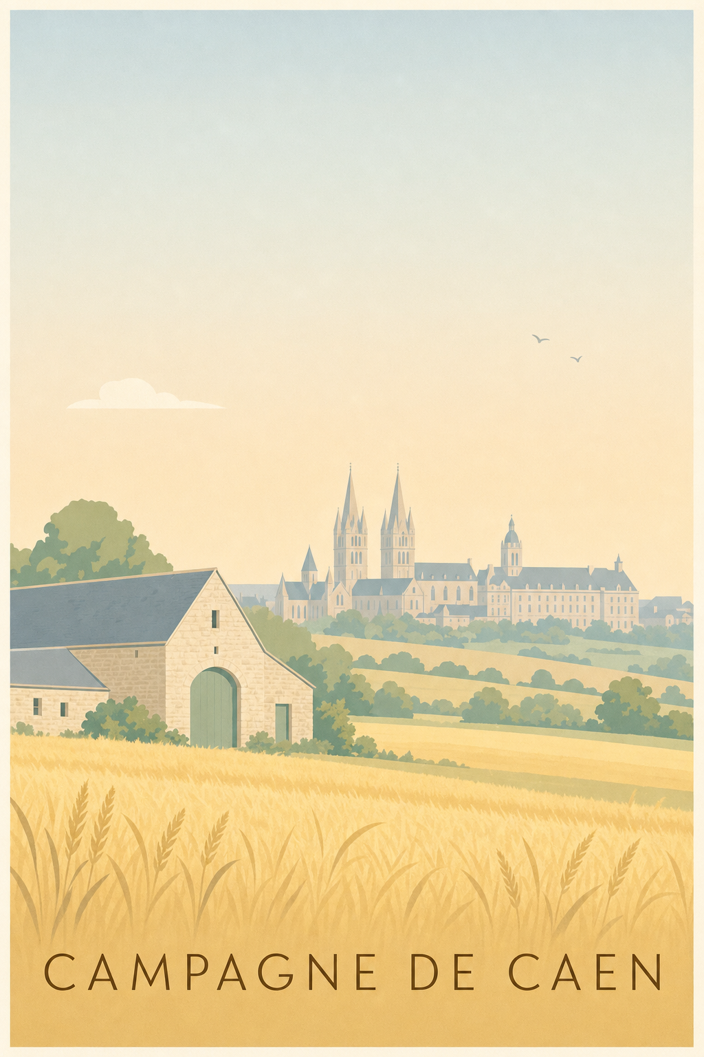 Affiche de la Campagne de Caen - Poster de Caen