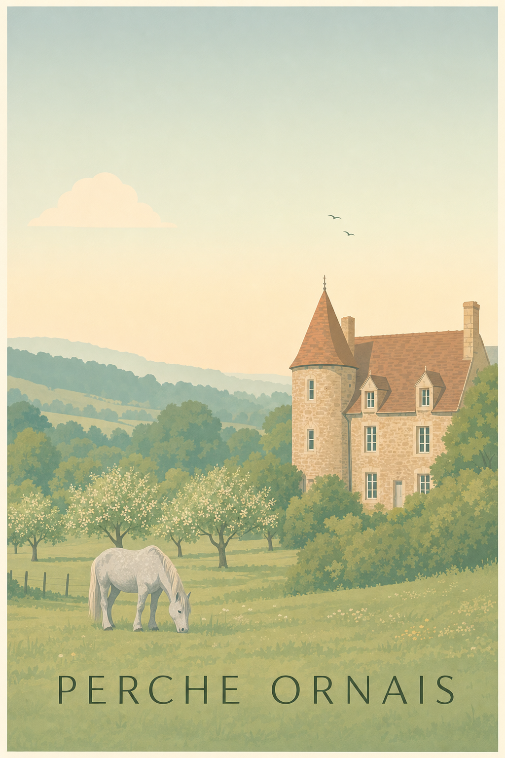Affiche du Perche ornais - Poster de Bellême