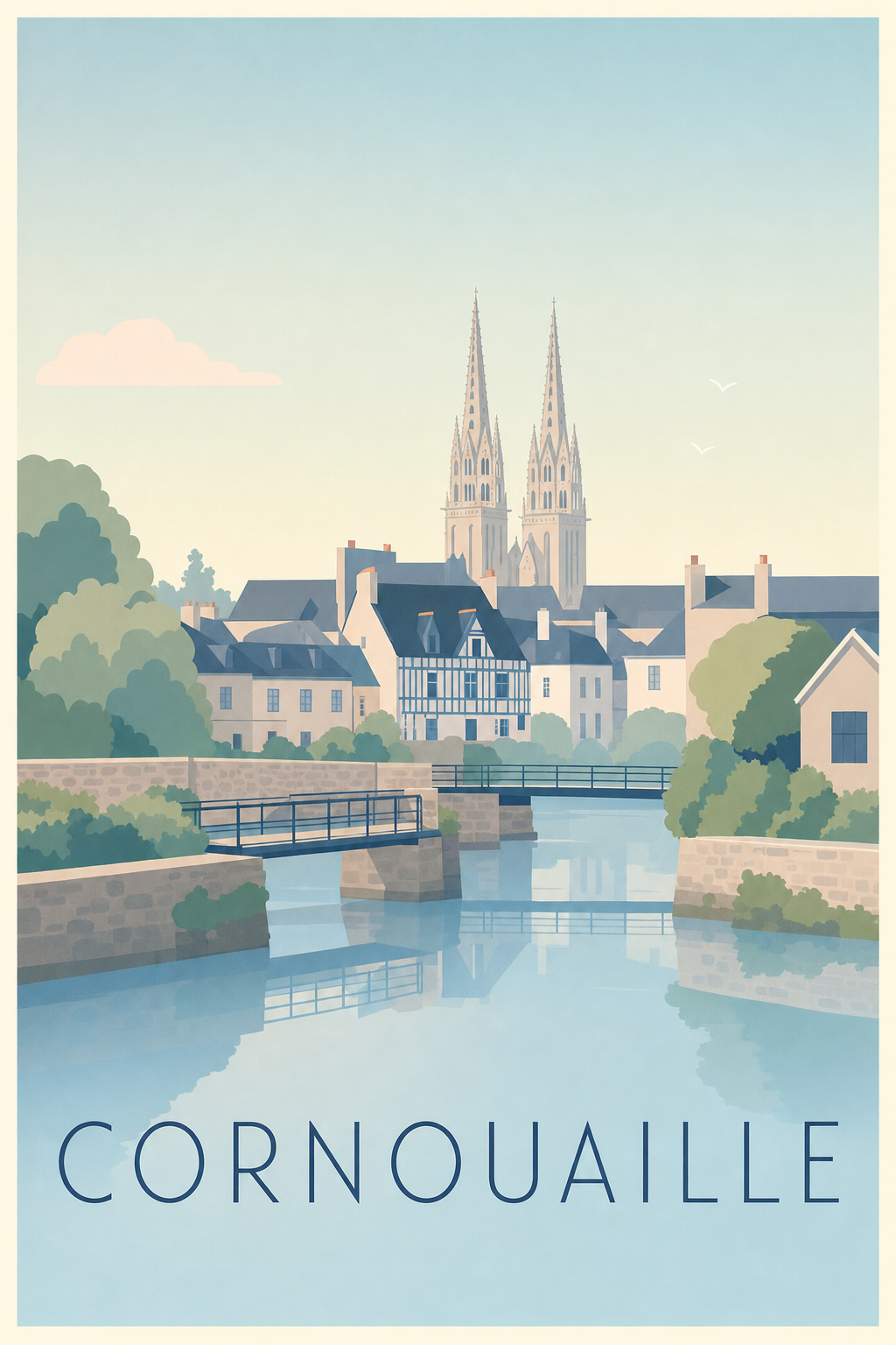Affiche de la Cornouaille - Poster de Quimper