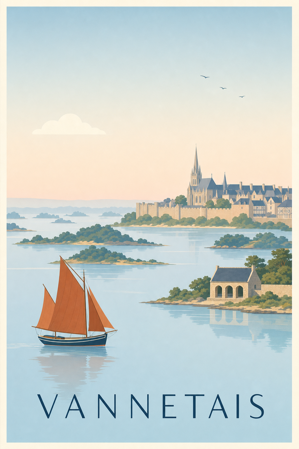 Affiche du Vannetais - Poster du golfe du Morbihan