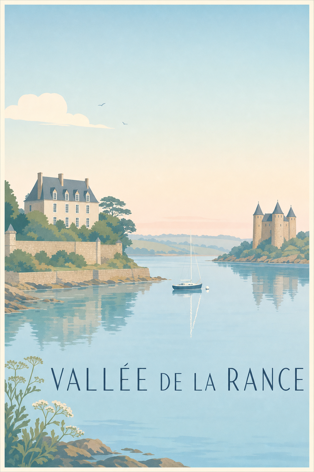 Affiche de la Vallée de la Rance - Poster de Dinan