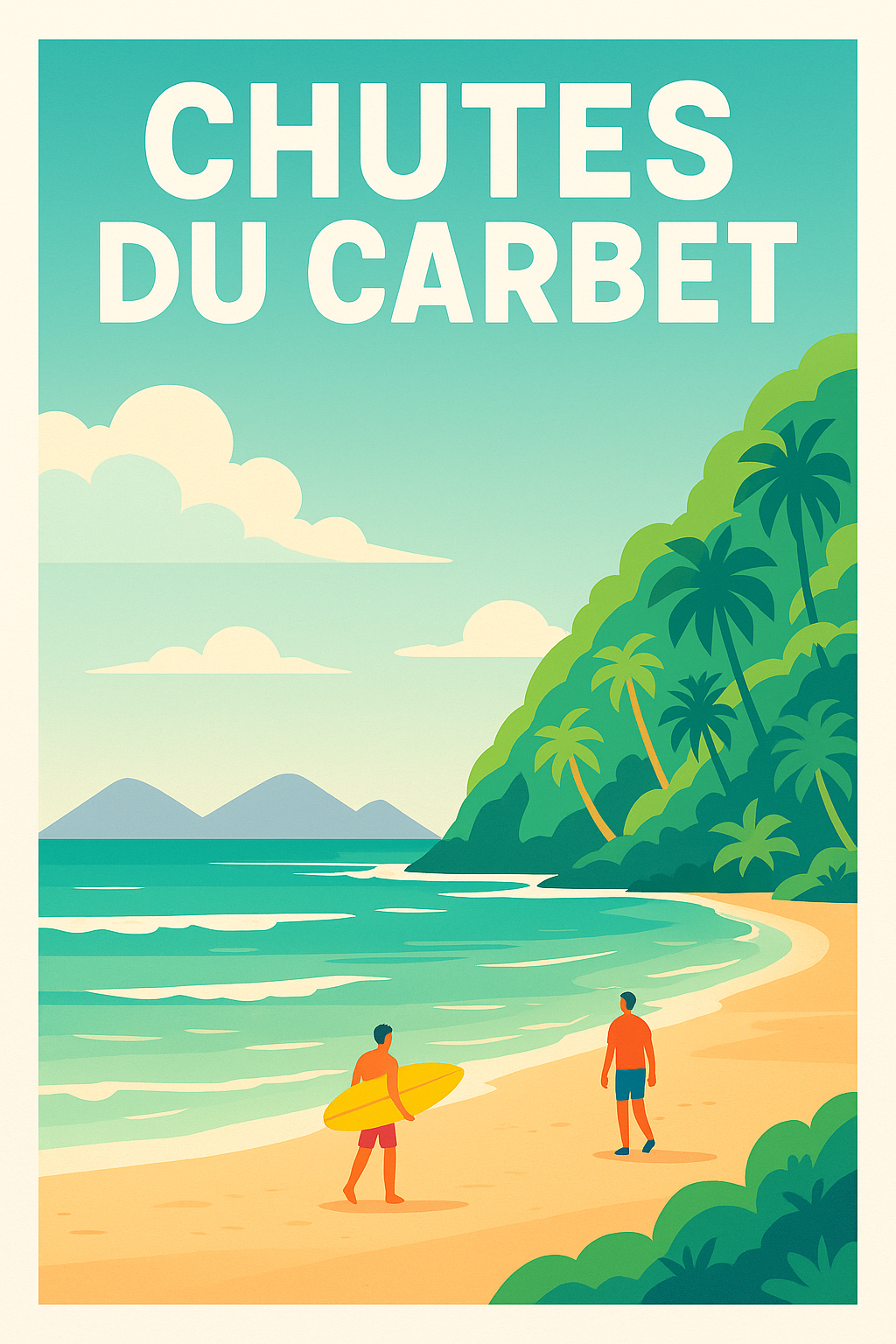 Affiche de Chutes du Carbet - L'éclat tropical de la Guadeloupe
