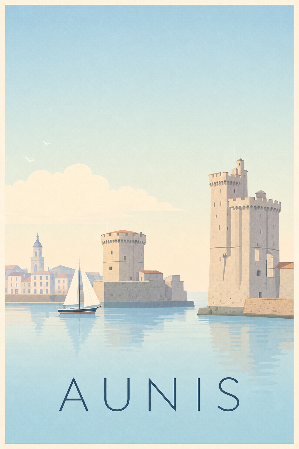 Affiche de l'Aunis - Poster de La Rochelle