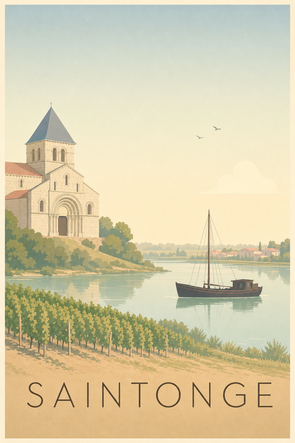 Affiche de la Saintonge - Poster de Saintes