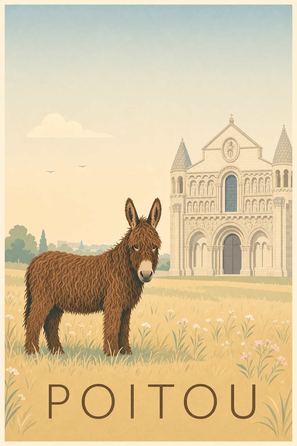 Affiche du Poitou - Poster de Poitiers