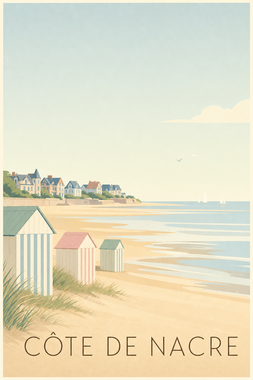 Affiche de la Côte de Nacre - Poster de Ouistreham