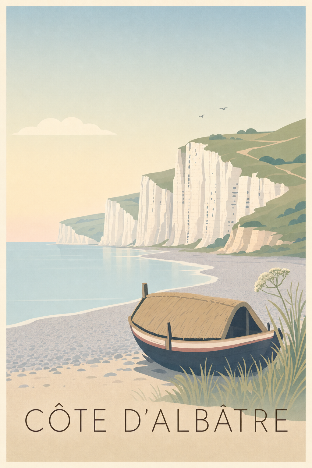Affiche de la Côte d'Albâtre - Poster de Fécamp