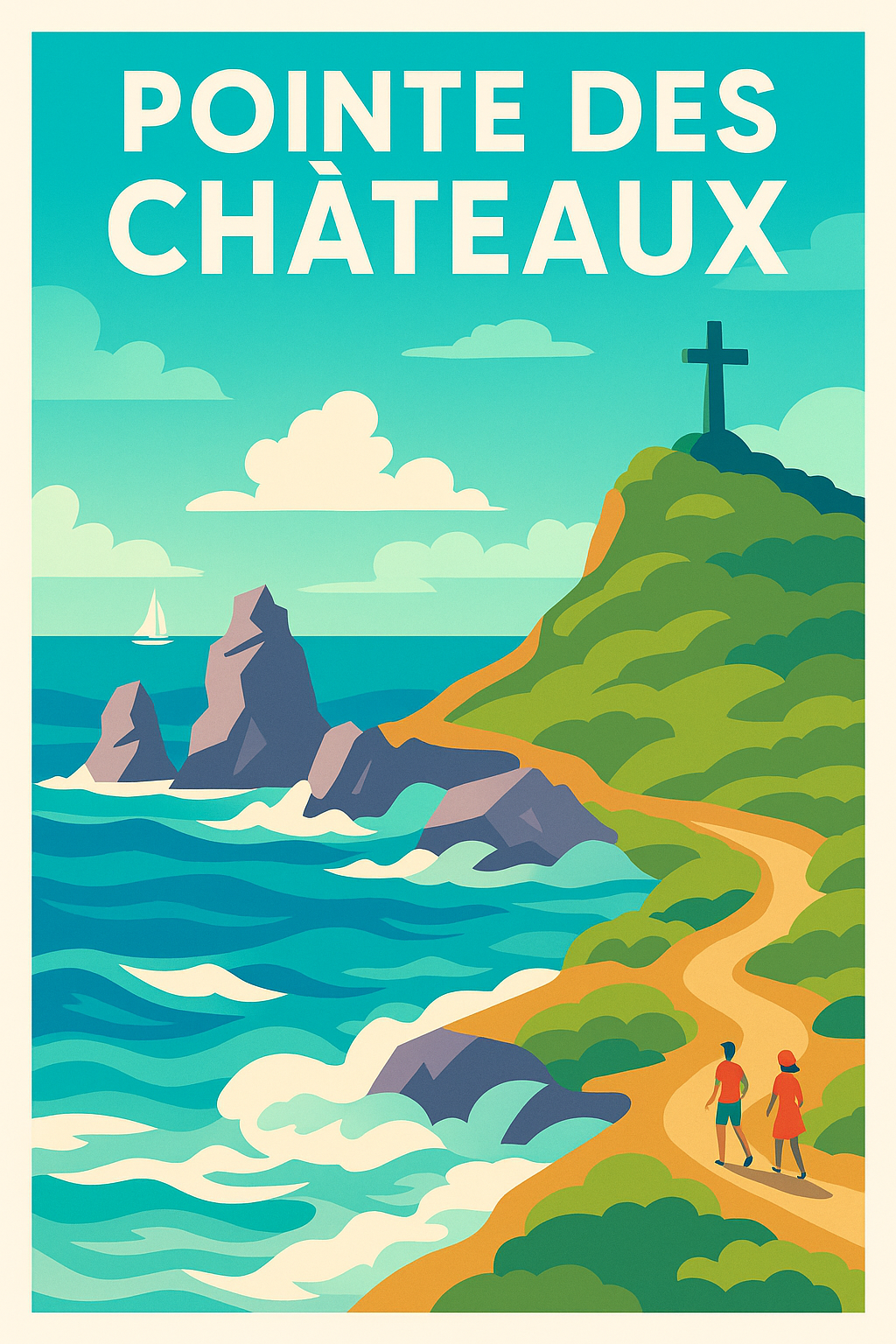 Affiche de Pointe des Châteaux - L'éclat sauvage de la Guadeloupe