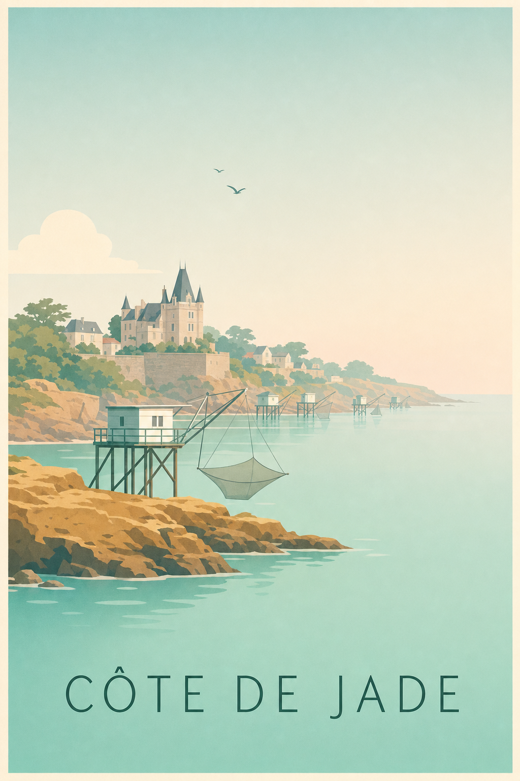 Affiche de la Côte de Jade - Poster de Pornic
