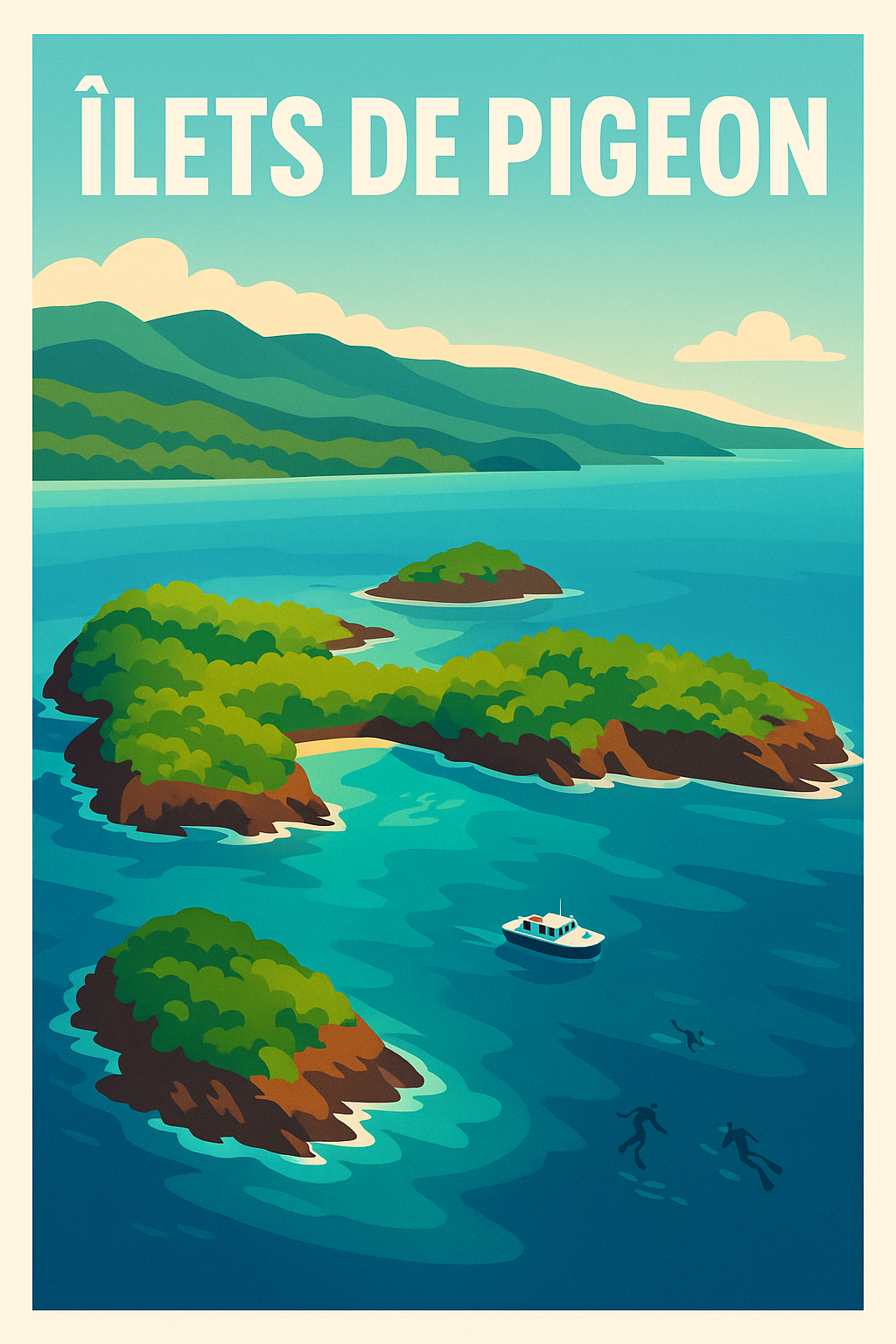 Affiche de Îlets de Pigeon - Plongez au cœur de la Réserve Cousteau